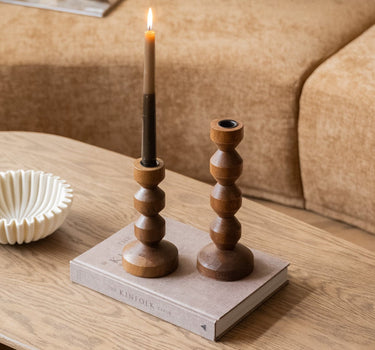 Kandelaar Dozza Wood Bruin