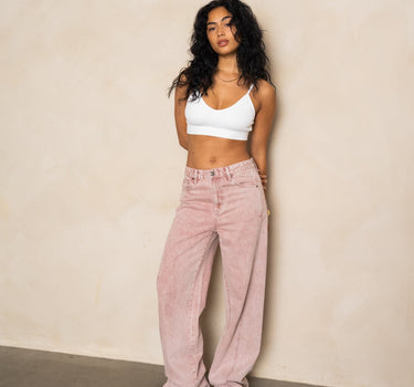 TILTIL Missy HR Relaxed Seam Jeans Roze