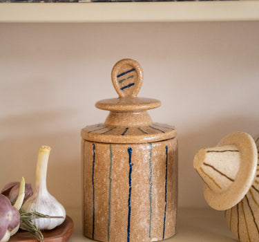 Storage Jar Lina Striped