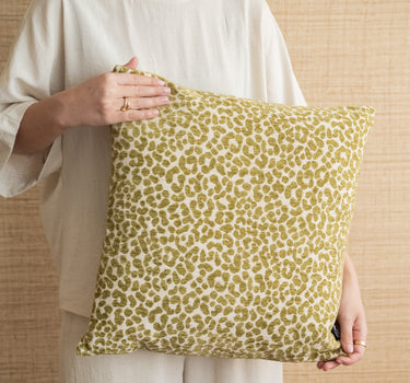 Kussen Siem Leopard Groen