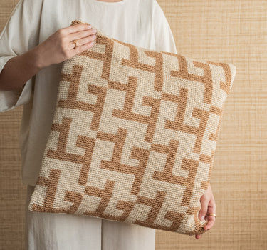 Kussen Ziggy Weave Ochre