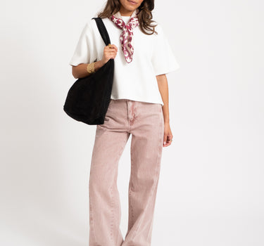 TILTIL Satin Sjaal Luna Bordeaux