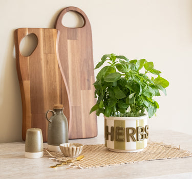Kruidenpot Herbs Keramiek Groen