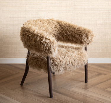 TILTIL Armchair Fluffy Shaggy Latte