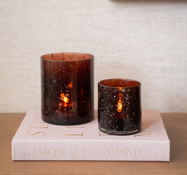 Waxinelichthouder Senna Bordeaux