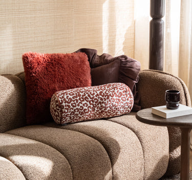 Bolster Kussen Merel Luipaard Bordeaux