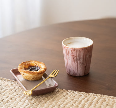 HKLIVING Kaffeetasse Rhabarber Rosa