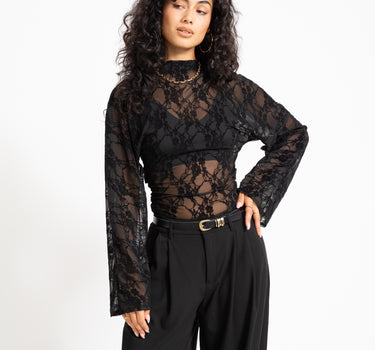 TILTIL Blair Lace Longsleeve Zwart