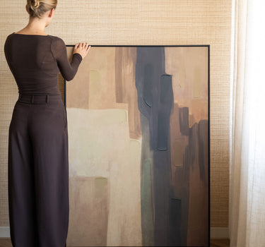 Groot Handgeschilderd Schilderij Earthbound