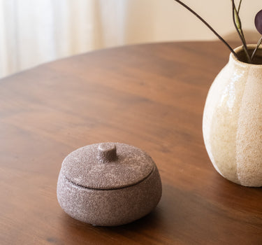 Deco Opbergdoosje Soma Keramiek Bruin