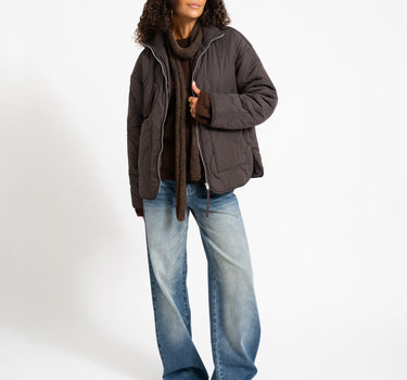 SERENA MID QUILTED JACKET Bracken