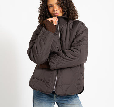 SERENA MID QUILTED JACKET Bracken