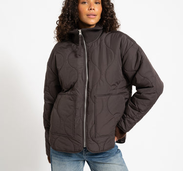 SERENA MID QUILTED JACKET Bracken