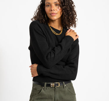 Sloan O-Neck Knit Black