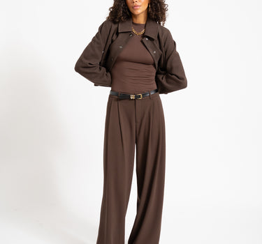 Lucy Short Jacket Chocolate Bruin/Washed