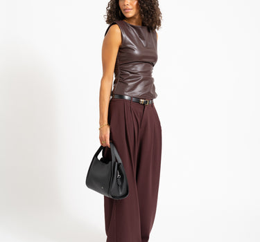 Sandy Pu Top Chocolate Plum