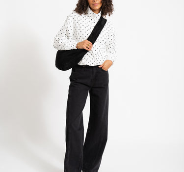 Essa Dot Jacke Bright White/Black
