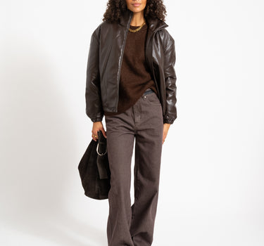 TILTIL Missy HR Relaxed Seam Jeans Brown