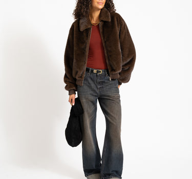 Maya Asymmetrisches Oberteil Krappbraun