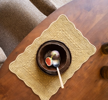 Delphine Placemat Olive Green