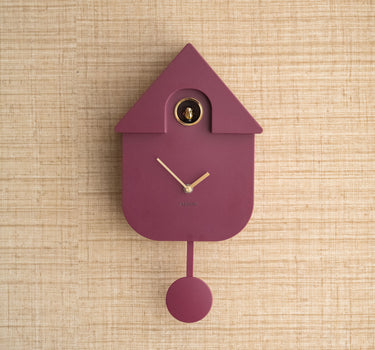 Wandklok Moderne Koekoek Mauve / Bruin