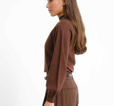 TILTIL Sparkle Turtleneck Brown