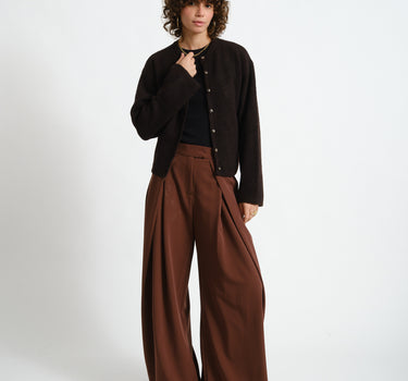 TILTIL Wide Lela Hose Braun