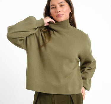 MSCH Mercy East Pullover Donkergroen