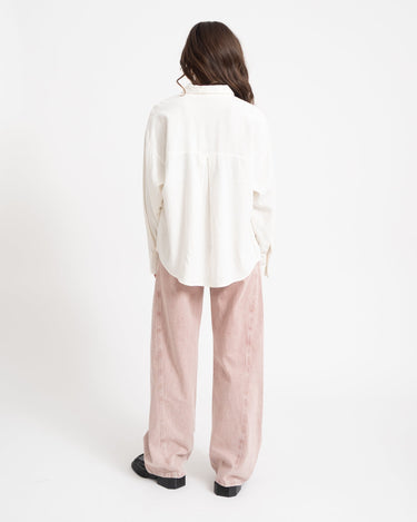 Almira Linen Blend Shirt Wit - Things I Like Things I Love
