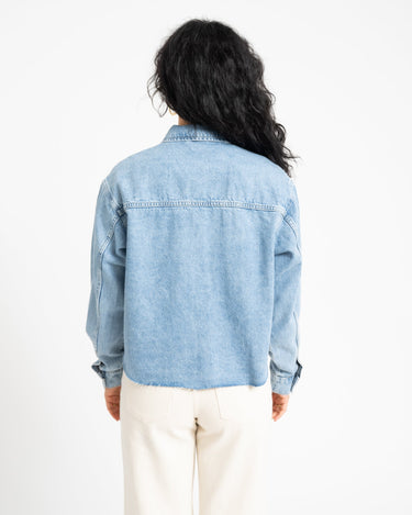 Alva Denim Shacket Light Blue - Things I Like Things I Love
