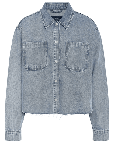 Alva Denim Shacket Light Blue - Things I Like Things I Love