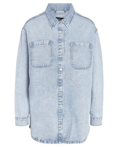 Alva Denim Shacket Light Blue - Things I Like Things I Love