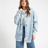 Alva Denim Shacket Light Blue - Things I Like Things I Love