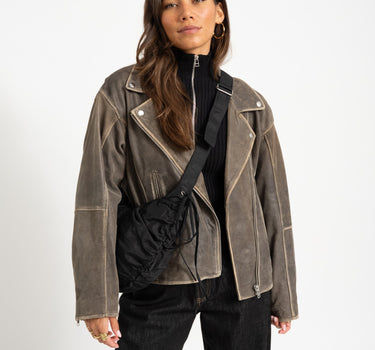Ashley Leather Biker TIL Demitasse / Dark Brown - Things I Like Things I Love