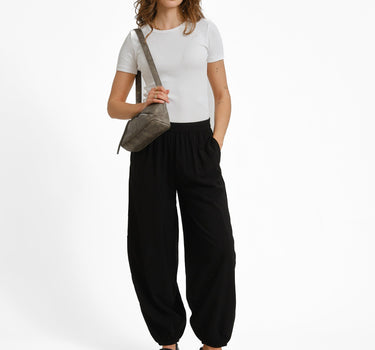 Aware Blaire Balloon Ankle Pants Black - Things I Like Things I Love