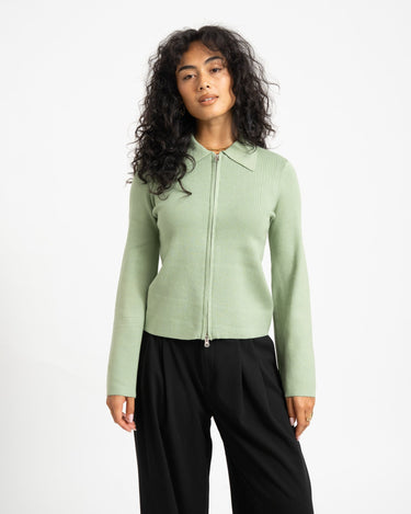 Aware Hanna Knit Cardigan Basil - Things I Like Things I Love