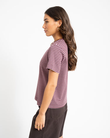 Aware Jada Naima O-Neck T-Shirt Catawba Grape/Mauve Shadows - Things I Like Things I Love