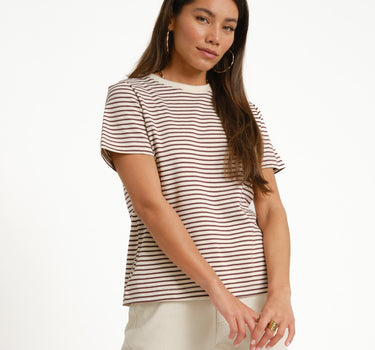 Aware Jada Naima O-Neck T-Shirt Grape - Things I Like Things I Love