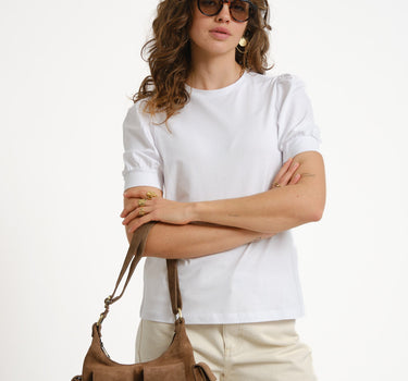 Aware Kerry O - neck Top Bright White - Things I Like Things I Love