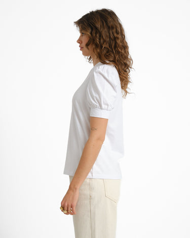 Aware Kerry O - neck Top Bright White - Things I Like Things I Love