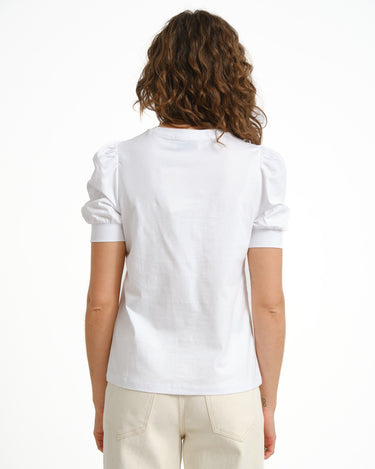 Aware Kerry O - neck Top Bright White - Things I Like Things I Love