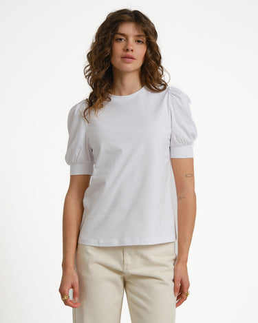 Aware Kerry O - neck Top Bright White - Things I Like Things I Love
