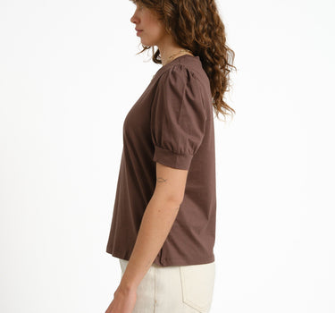 Aware Kerry O - neck Top Chocolate Martini - Things I Like Things I Love