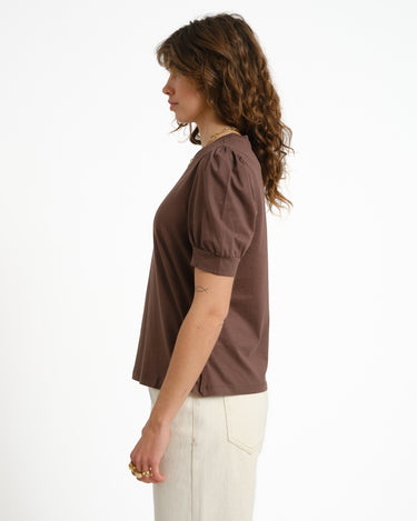 Aware Kerry O - neck Top Chocolate Martini - Things I Like Things I Love