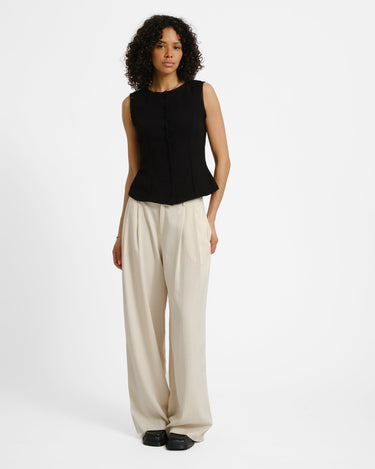 Aware Lise O - neck Top Black - Things I Like Things I Love