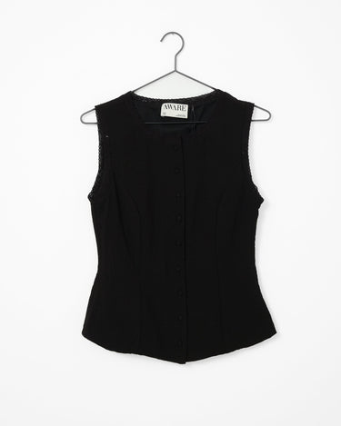 Aware Lise O - neck Top Black - Things I Like Things I Love