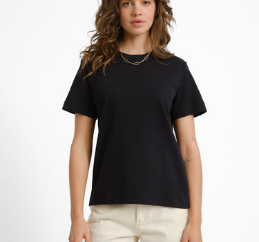 Aware Naima O - Neck T-Shirt Black - Things I Like Things I Love