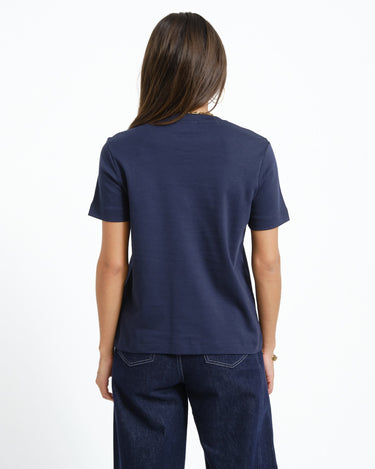 Aware Naima O-Neck T-Shirt Noos Dark Sapphire - Things I Like Things I Love