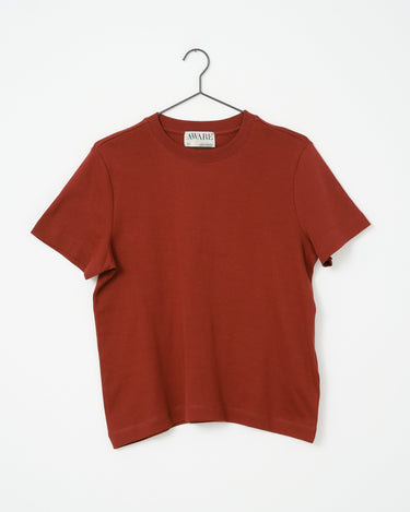 Aware Naima O - Neck T-Shirt Russet Brown - Things I Like Things I Love