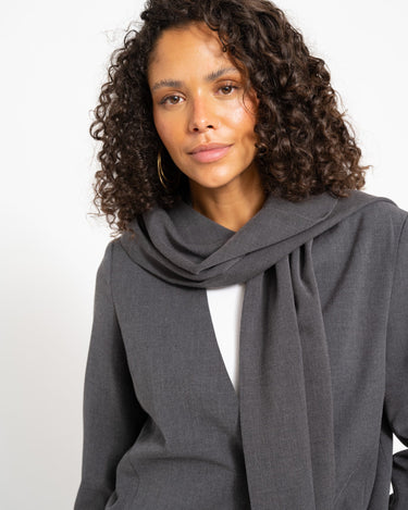 Aware Noerrebro V-Neck Blazer Grey Melange - Things I Like Things I Love